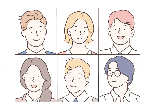 社内デザイナー6名のイメージ